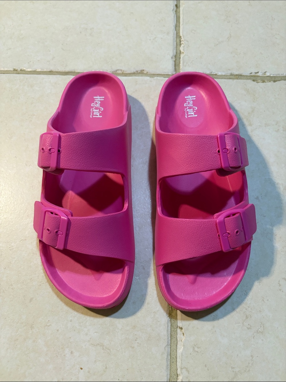 Hey Girl by Corkys Pink Waterslide Sandals - Picture 3 of 5